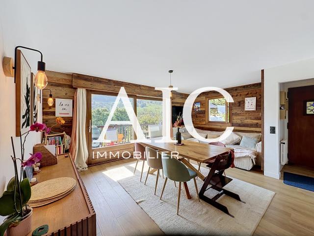 Appartement rénové avec vue panoramique sur le Mont Blanc Combloux