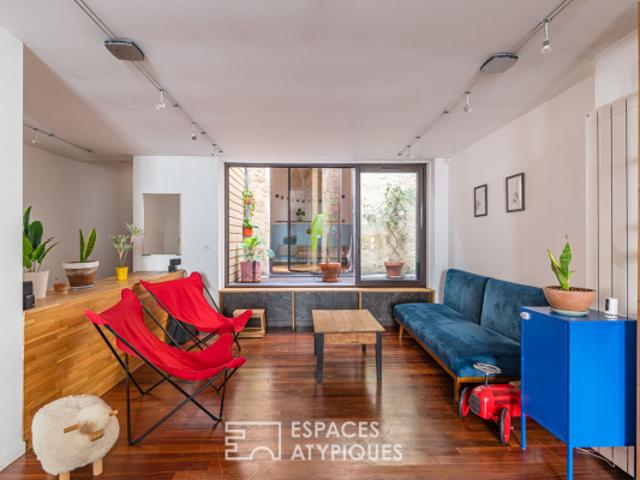 Appartement rénové par architecte avec patio