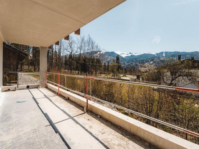 Appartement rez de jardin avec large terrasse Sud 84m² Verchaix