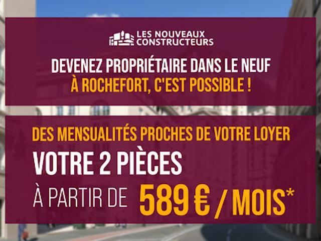 Appartement Rochefort 2 pièces Jardins Lafayette