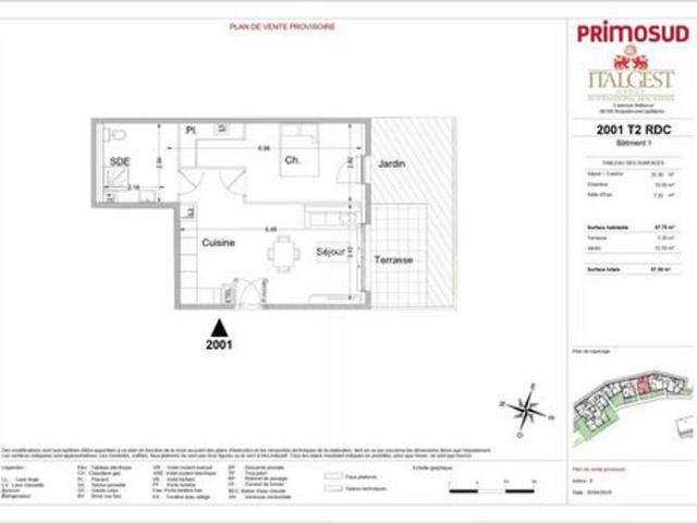 Nouveau programme immobilier Le Bellevue · 2P 2001