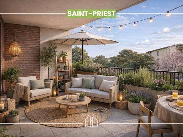 Appartement Saint Priest 2 pièces RÉSIDENCE ASTRIDE PROCHE COMMODITÉS
