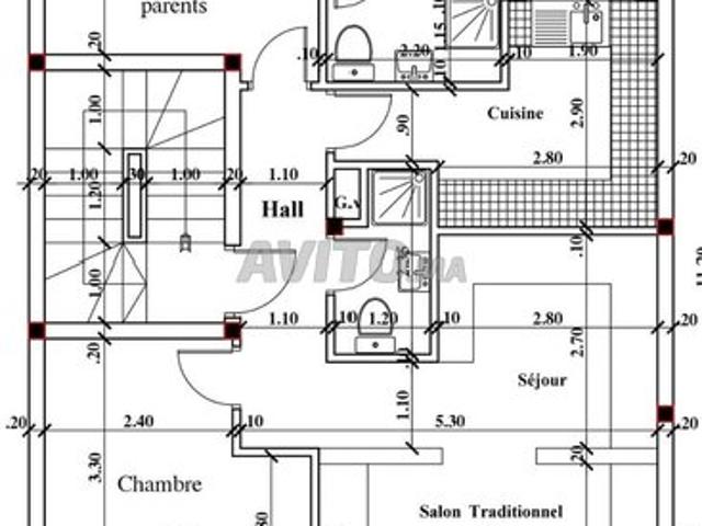 Appartement semi fini à vendre 69 m² à Temara