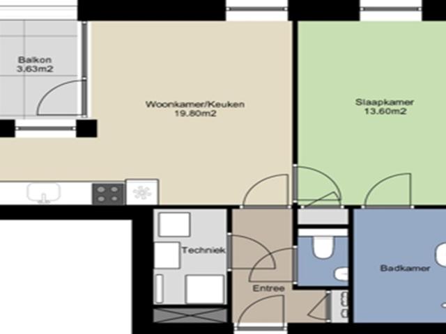 Appartement Sint Theresiastraat in Raamsdonksveer