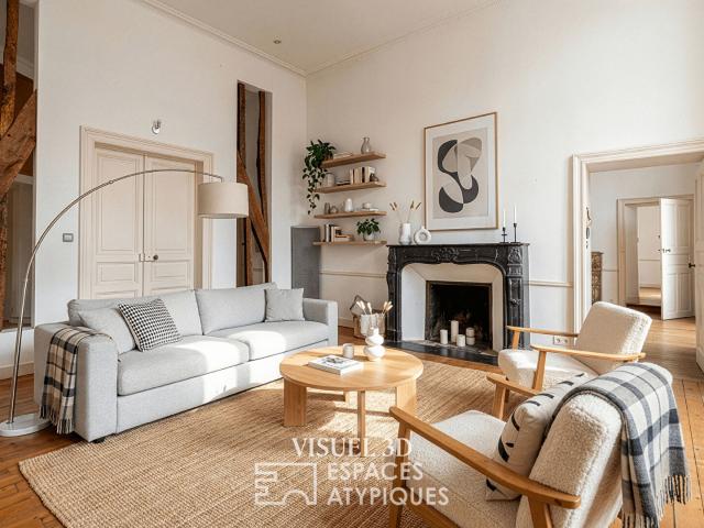 Appartement spacieux Nantes centre 2 chambres 126.66 m2 au 1er étage