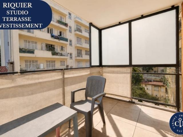 Appartement studio 26 m² Grande terrasse plein sud – Quartier Riquier