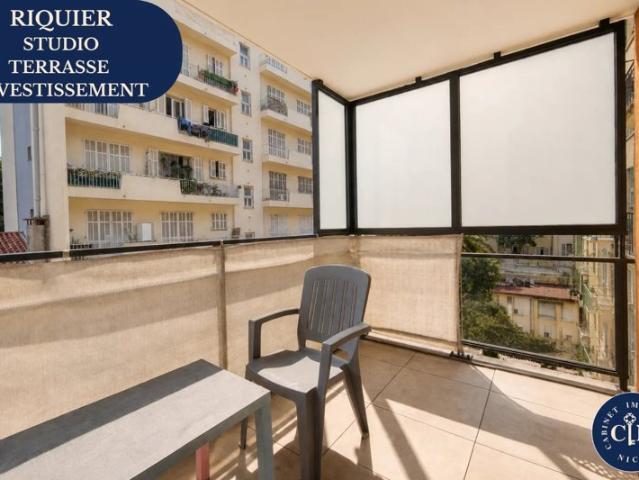 Appartement studio 26 m² Grande terrasse plein sud Quartier
