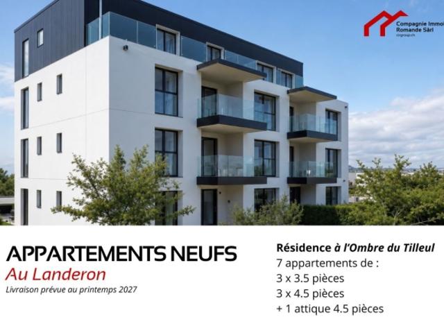 Appartement sur plans 4,5 pièces au Landeron
