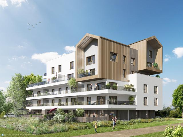 Appartements allant du T3 au T6 dotés de beaux espaces extérieurs et de prestations de qualité au cœur d’un quartier à deux pas des commodités 3 pièces, 72 m²