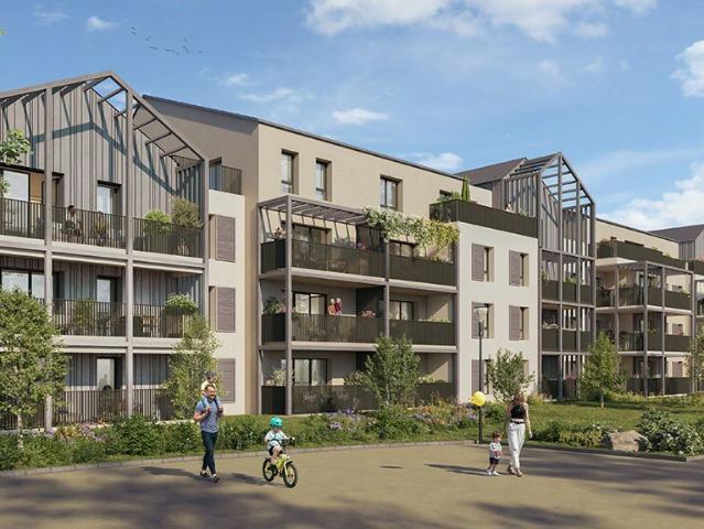 Appartements du 2 au 4 pièces avec coeur d'ilôt paysager à proximité de tous les commerces de Mordelles 3 pièces, 62 m²