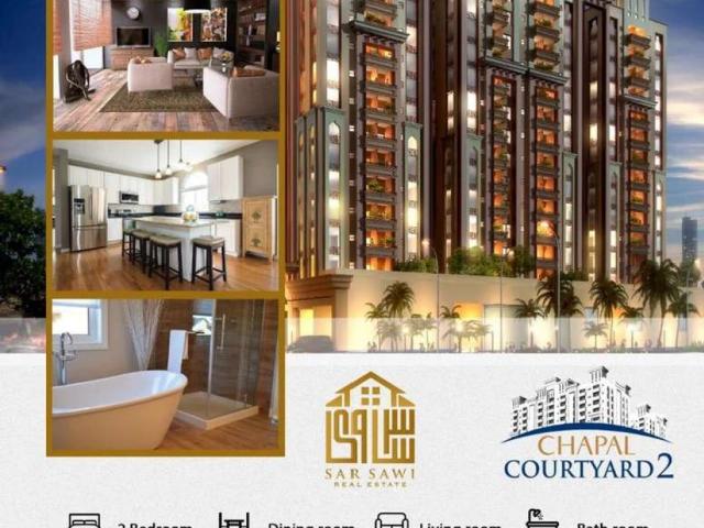 Appartments Booking available in Scheme 33 Karachi Chapal Courtyard ID 22942