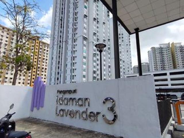 APTMT IDAMAN LAVENDER 3 FOR SALE FULL LOAN NO DEPOSIT BOOKING 1k ONLY