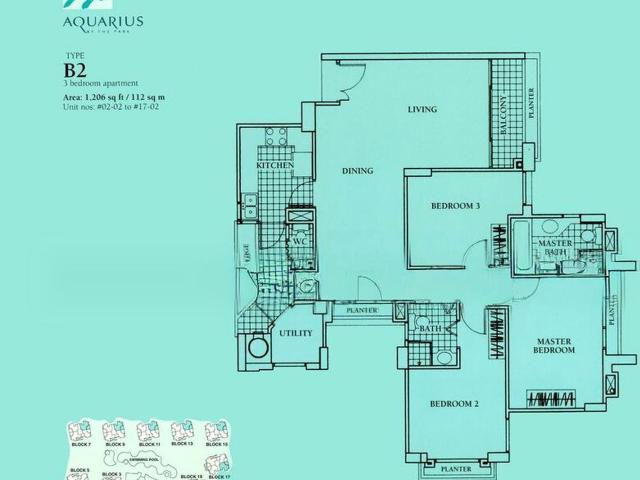 Aquarius By The Park D16, Condominium