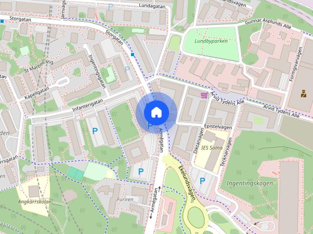 Armégatan, Solna
