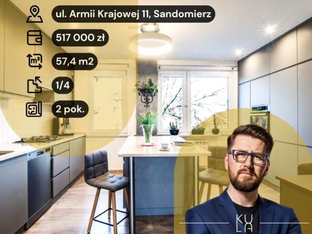 Armii Krajowej 57,40 m², Sandomierz