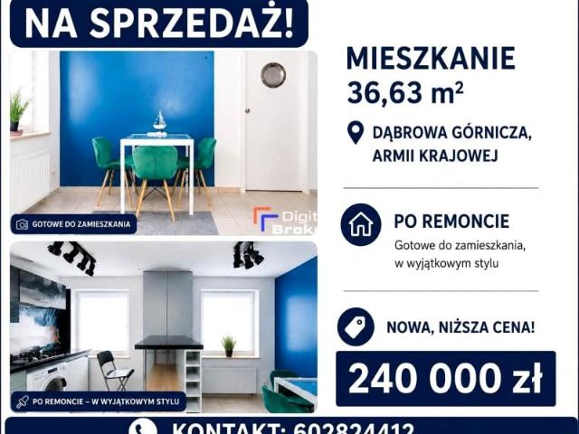 Armii Krajowej 36,63 m², Dąbrowa Górnicza