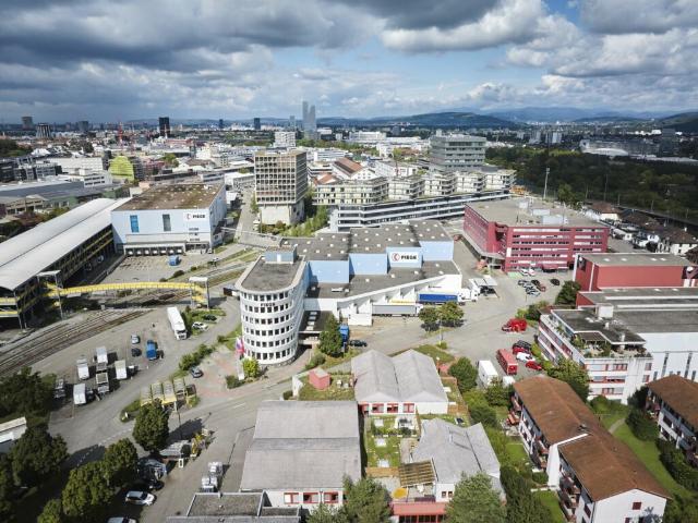 Arbeiten im Zentrum der Dreispitz Entwicklung