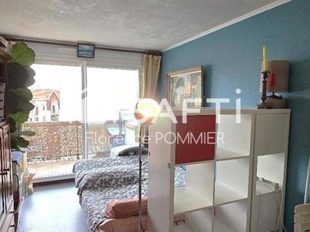 Arcachon – Grand studio 27 m² climatisé avec balcon, vue piscine & aperçu Bassin