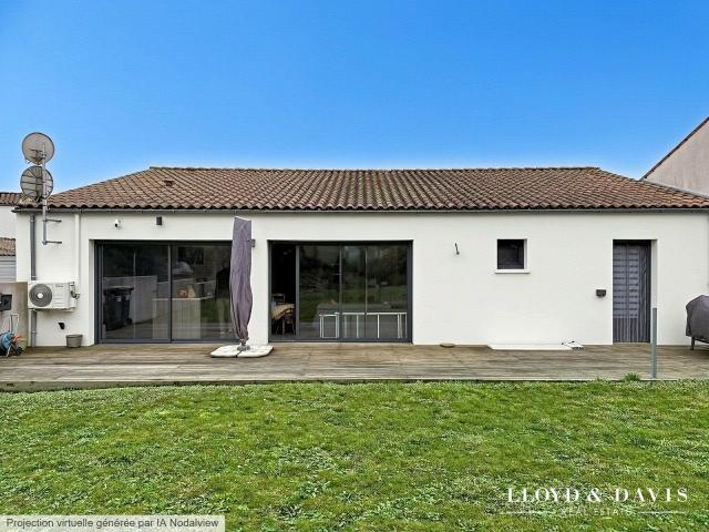 Arces: Maison de plain pied de 123 m², 3 chambres, garage e. 123m² Cozes