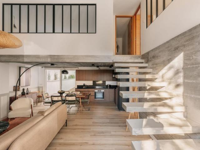 Architecture transformée 2024 Loft avec terrasse