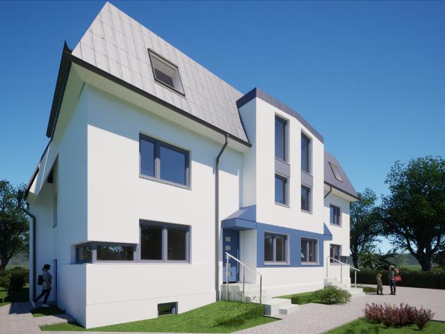 Architekten Reihenmittelhaus über 4 Ebenen