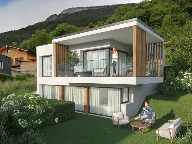 Architektenvilla mit 4,5 Zimmern zum Bauen auf den Hügeln von Conthey