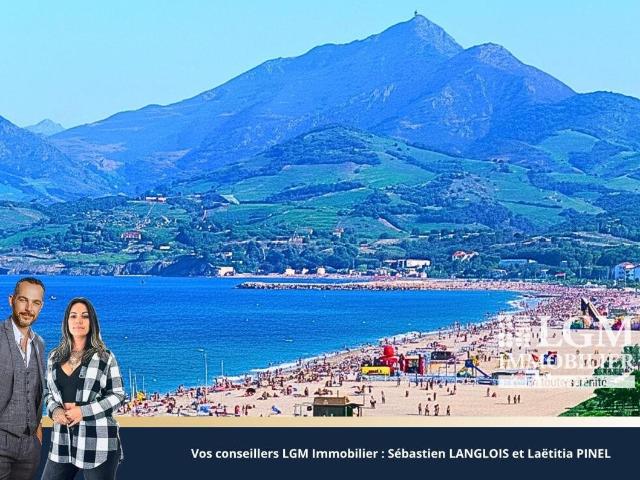 Argeles Sur Mer plage, Local commercial et appartement T4 222m² Argelès sur Mer
