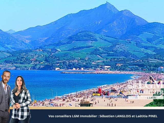 ARGELES SUR MER plage, Local commercial et appartement T4