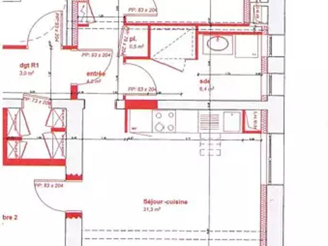 Argentan 61200 Achat / Vente appartement 3 pièces t3 cave
