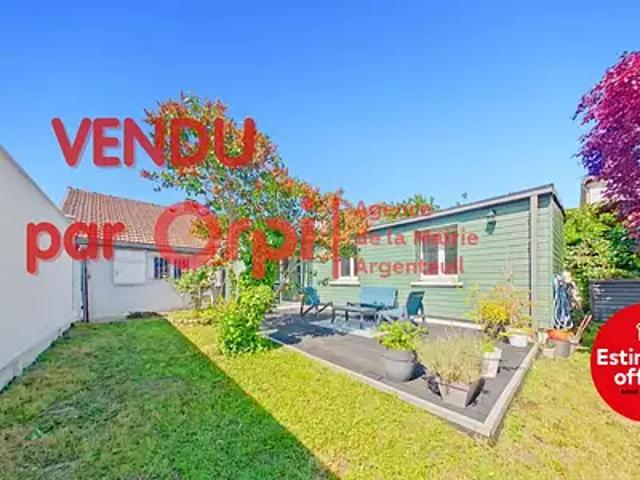 Argenteuil 95100 Achat / Vente maison 5 pièces t5 jardin terrasse