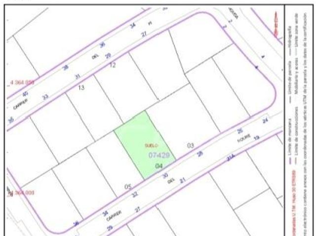 ARKIA Estudio te ofrece SOLAR URBANO EN VENTA en URBANIZACIÓN SANTA ANA ALBAL