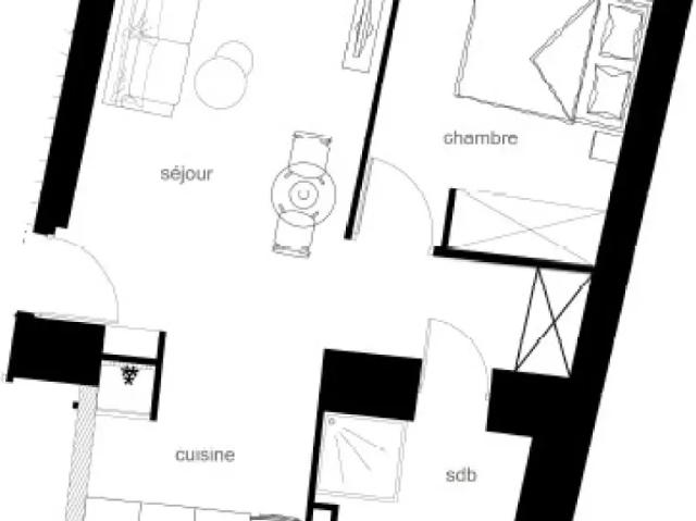 Arles Appartement 2 pièces 36.8 m²