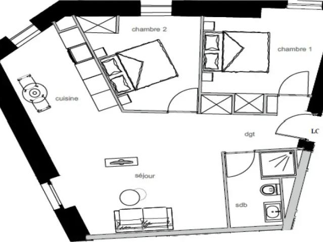 Arles Appartement 3 pièces 55.5 m²