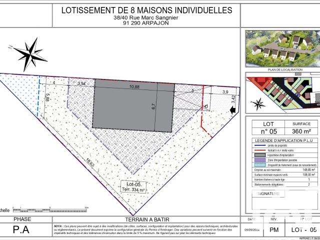 Arpajon Vente Terrain 91