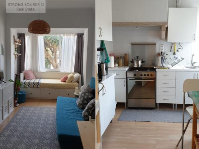 Arrenda se apartamento T0, não mobilado, na Estrela / Lapa, com sala e quarto comuns, hall de entrada, corredor, cozinha e casa de banho, muito bem localizado, com transportes próximos