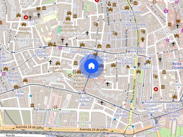 Arrendamento de quartos no Chiado centro de Lisboa