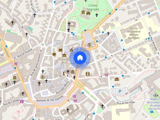 Arrendo apartamento pequeno com varanda em Guimaraes