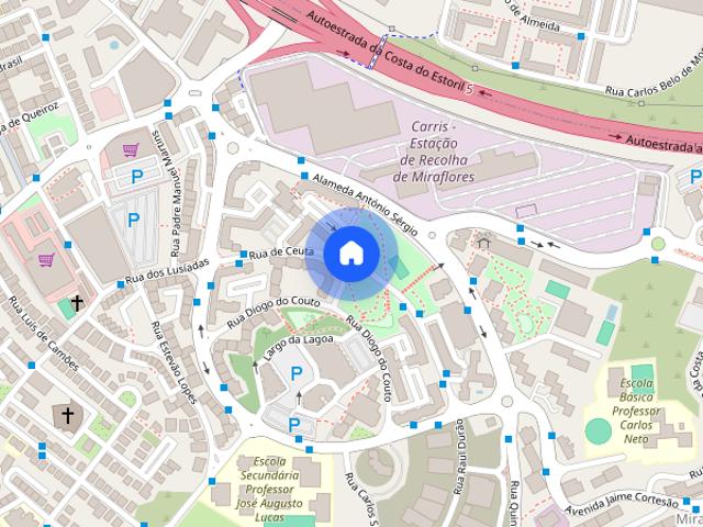 Arrendo apartamento T0 Oeiras rua de Ceuta