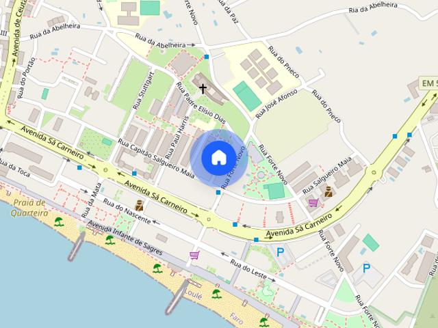 Arrendo apartamento T2 com varanda na Quarteira
