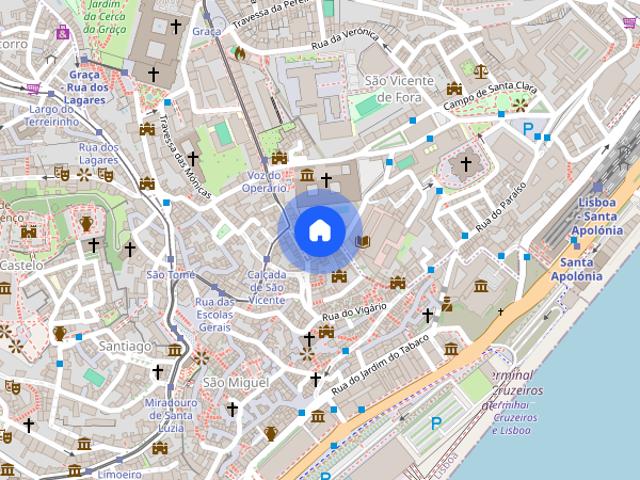 Arrendo apartamento T2 Lisboa Mosteiro de Sao Vicente