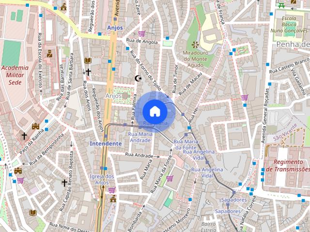 Arrendo quarto com varanda em Lisboa bairro de Anjos