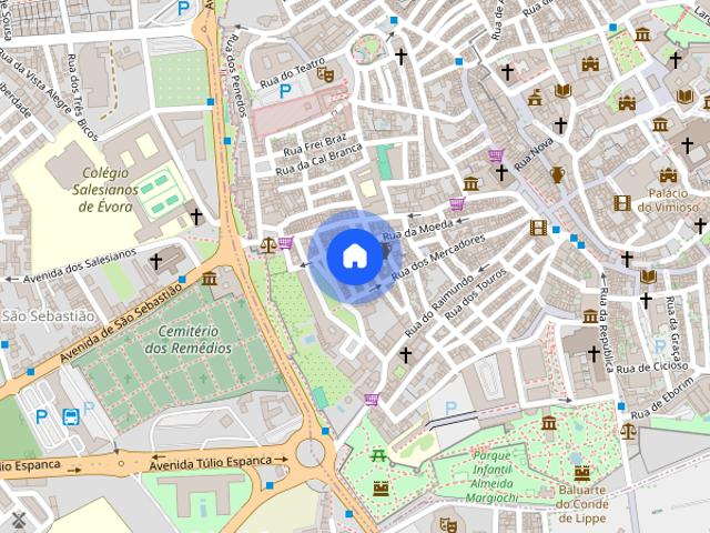 Arrendo quarto em Evora a 100m da praca do Giraldo