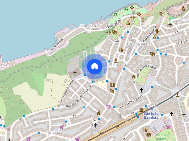Arrendo quartos Almada rua Sociedade Filarmonica