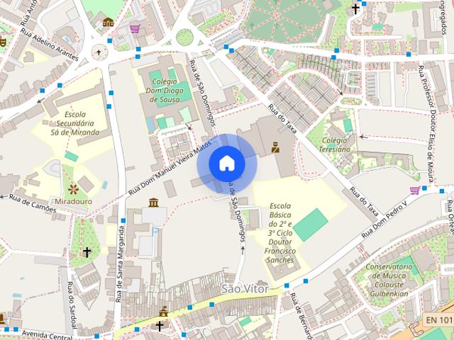 Arrendo quartos individuais em Braga rua Sao Domingos