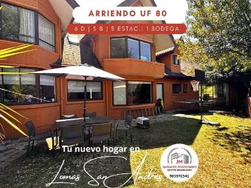 Arriendo amplia y hermosa casa en lomas san andres