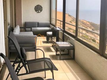 Arriendo de departamentos en concón | arriendo departamento con vista al mar, concon 3 dormitorios por clp 1100. 00