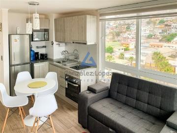 Arriendo de Departamentos en Coquimbo | Arriendo Centro de Coquimbo: Depto Amoblado con Vista al mar 1 Dormitorios por CLP 450000.00
