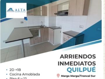 Arriendo de Departamentos en Quilpué | Departamento en arriendo 2d1b sin estacionamiento en Quilpué 2 Dormitorios por CLP 250000.00
