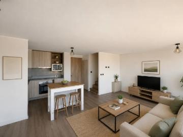 Arriendo de moderno dúplex amoblado de 2d+2b+2e+b en ñuñoa