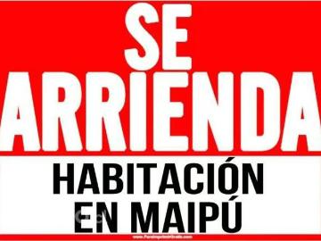 Arriendo de Pieza en Maipú | Se arriendan Habitaciones en Maipú 1 Dormitorios por CLP 190000.00